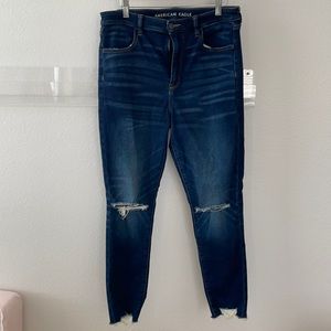 AE SUPER HI-RISE JEGGINGS sz 14 SHORT